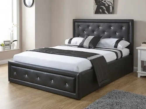 4ft6 Double Upholstered Leather Bed Frames 4ft6 Double Upholstered Leather Bed Frames