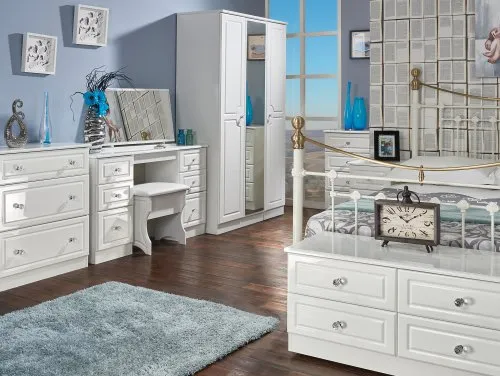 Welcome Balmoral White High Gloss Assembled Bedroom Furniture Welcome Balmoral White High Gloss Assembled Bedroom Furniture