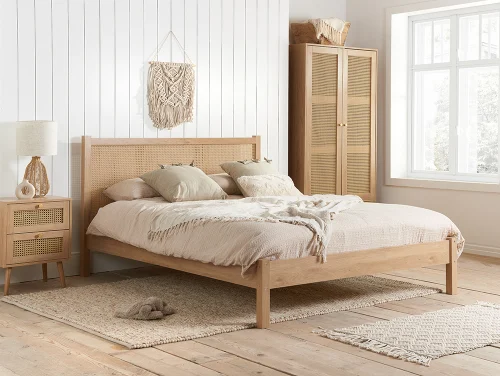 Birlea Croxley Rattan and Oak Bedroom Furniture Birlea Croxley Rattan and Oak Bedroom Furniture