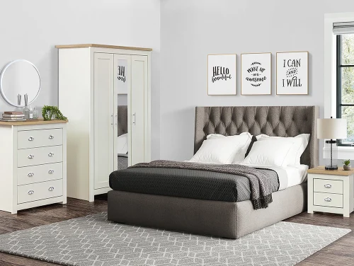 Birlea Highgate Cream and Oak Bedroom Furniture Birlea Highgate Cream and Oak Bedroom Furniture