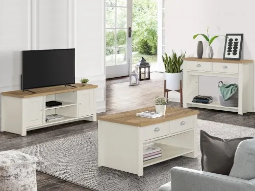 Birlea Highgate Cream and Oak Living Room Furniture Birlea Highgate Cream and Oak Living Room Furniture