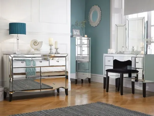 Birlea Palermo Mirrored Assembled Bedroom Furniture Birlea Palermo Mirrored Assembled Bedroom Furniture