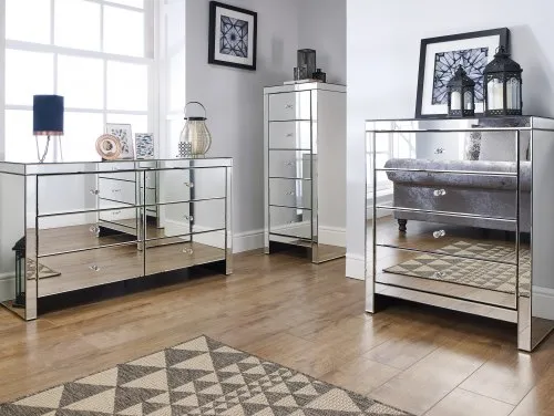 Birlea Seville Mirrored Assembled Bedroom Furniture Birlea Seville Mirrored Assembled Bedroom Furniture