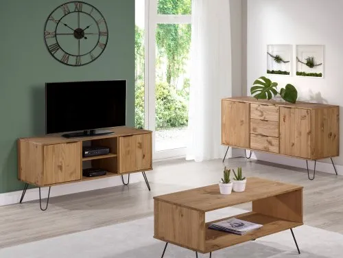 Core Augusta Waxed Pine Living Room Furniture Core Augusta Waxed Pine Living Room Furniture