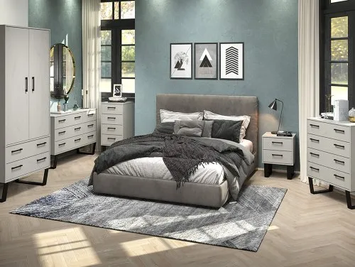 Core Texas Grey Waxed Pine Bedroom Furniture Core Texas Grey Waxed Pine Bedroom Furniture