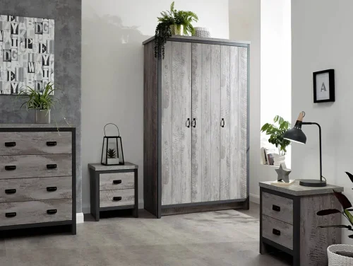 GFW Boston Grey Wood Effect Bedroom Furniture GFW Boston Grey Wood Effect Bedroom Furniture