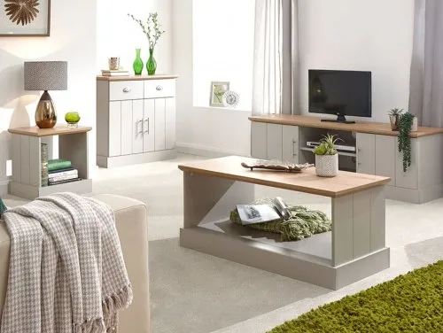 GFW Kendal Grey and Oak Living Room Furniture GFW Kendal Grey and Oak Living Room Furniture