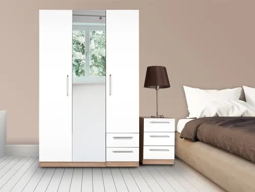 Harmony Hyde White and Oak Bedroom Furniture Harmony Hyde White and Oak Bedroom Furniture