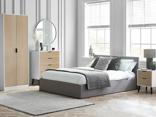 Julian Bowen Alba White and Oak Bedroom Furniture Julian Bowen Alba White and Oak Bedroom Furniture