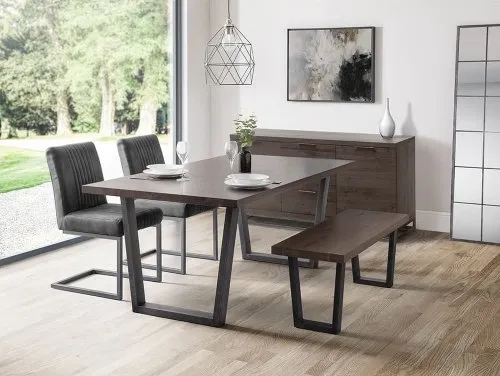 Julian Bowen Brooklyn Dark Oak Living Room Furniture Julian Bowen Brooklyn Dark Oak Living Room Furniture