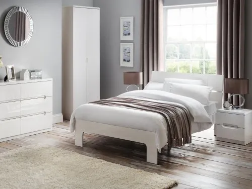 Julian Bowen Manhattan White High Gloss Bedroom Furniture Julian Bowen Manhattan White High Gloss Bedroom Furniture
