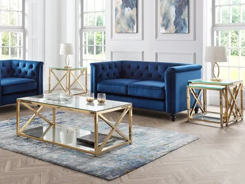 Julian Bowen Miami Glass and Gold Living Room Furniture Julian Bowen Miami Glass and Gold Living Room Furniture