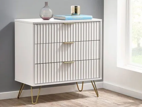 Julian Bowen Murano Matt White Flat Packed Bedroom Furniture Julian Bowen Murano Matt White Flat Packed Bedroom Furniture