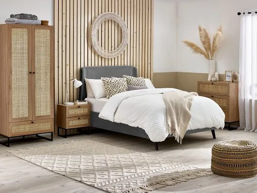 Julian Bowen Padstow Rattan and Oak Flat Packed Bedroom Furniture Julian Bowen Padstow Rattan and Oak Flat Packed Bedroom Furniture