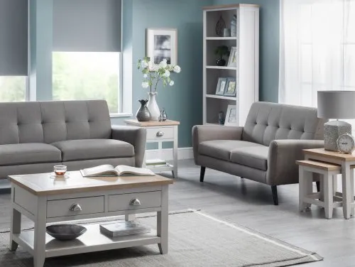 Julian Bowen Richmond Elephant Grey and Oak Assembled Living Room Furniture Julian Bowen Richmond Elephant Grey and Oak Assembled Living Room Furniture