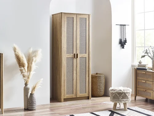 Julian Bowen Sydney Oak and Rattan Effect Bedroom Furniture Julian Bowen Sydney Oak and Rattan Effect Bedroom Furniture