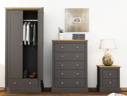 LPD Devon Charcoal Bedroom Furniture LPD Devon Charcoal Bedroom Furniture