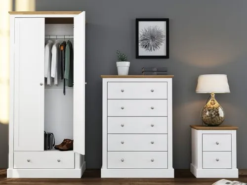 LPD Devon White Bedroom Furniture LPD Devon White Bedroom Furniture