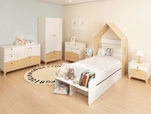 Seconique Cody White and Pine Bedroom Furniture Seconique Cody White and Pine Bedroom Furniture