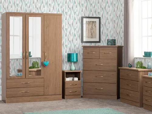 Seconique Nevada Rustic Oak Bedroom Furniture Seconique Nevada Rustic Oak Bedroom Furniture