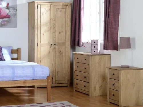 Seconique Panama Waxed Pine Bedroom Furniture Seconique Panama Waxed Pine Bedroom Furniture