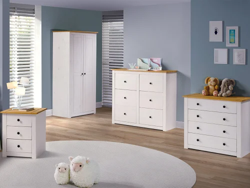 Seconique Panama White and Waxed Pine Bedroom Furniture Seconique Panama White and Waxed Pine Bedroom Furniture