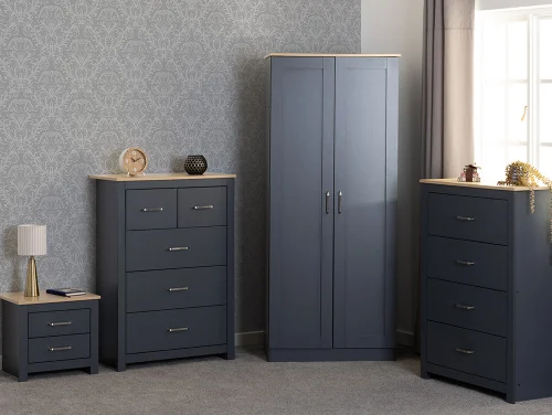 Seconique Portland Grey and Oak Bedroom Furniture Seconique Portland Grey and Oak Bedroom Furniture