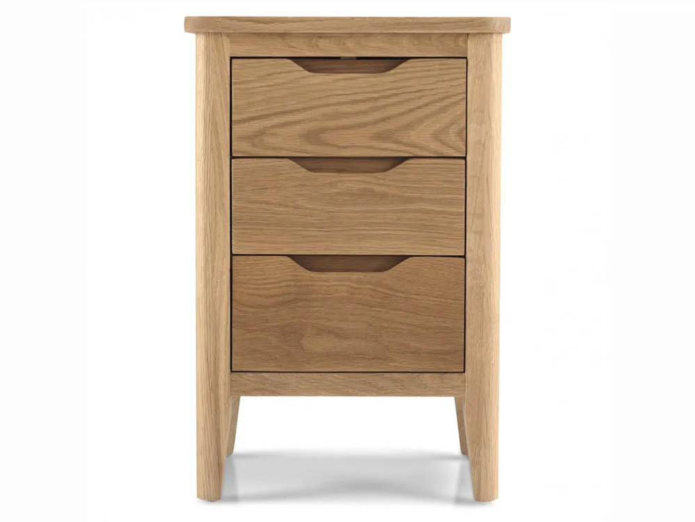 Archers Archers Keswick 3 Drawer Oak Wooden Bedside Table (Assembled)