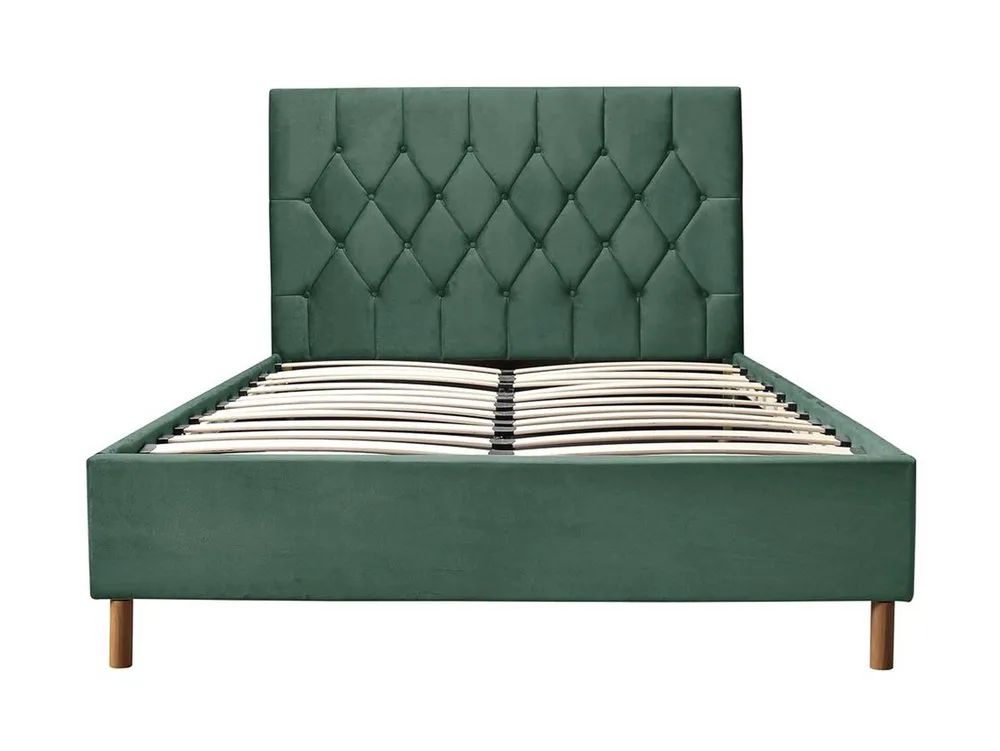 Birlea Furniture & Beds Birlea Loxley 5ft King Size Green Fabric Bed Frame