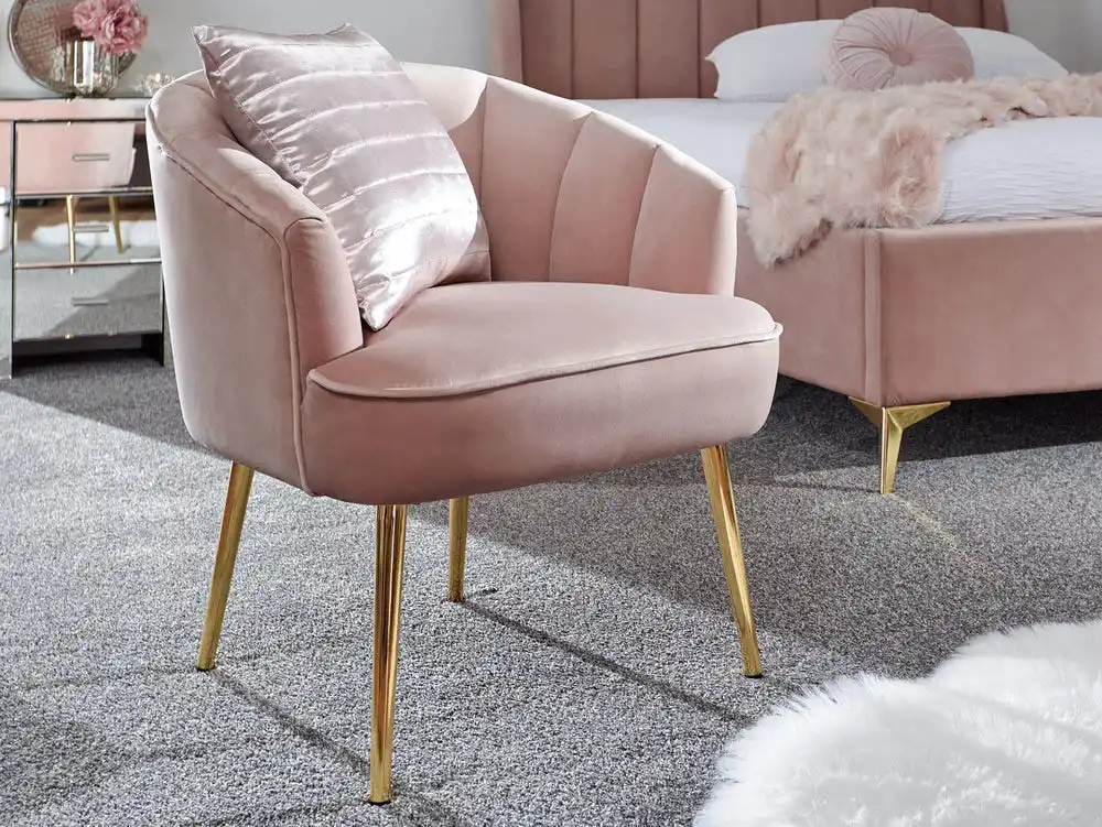 GFW GFW Pettine Pink Fabric Accent Chair