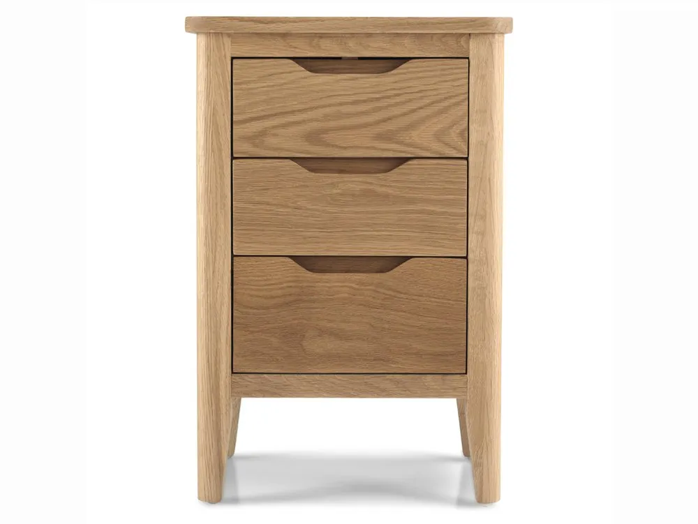 Archers Archers Keswick 3 Drawer Oak Wooden Bedside Table (Assembled)