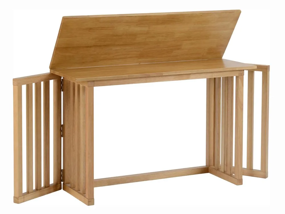 Seconique Seconique Richmond Oak Foldaway Extending Dining Table and 2 Stool Set