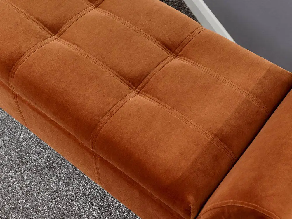 GFW GFW Osborne Russet Orange Fabric Ottoman Storage Bench