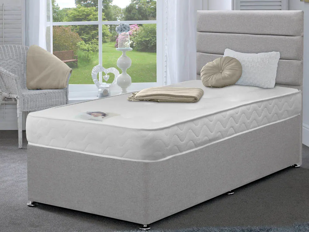 Deluxe Deluxe Memory Flex Medium 3ft6 Large Single Divan Bed