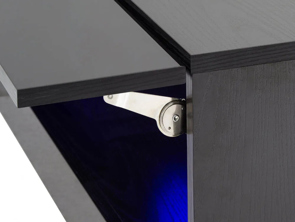 GFW GFW Galicia Black Coffee Table with LED Lighting