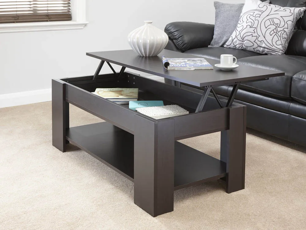 GFW GFW Arvika Espresso Lift Up Coffee Table