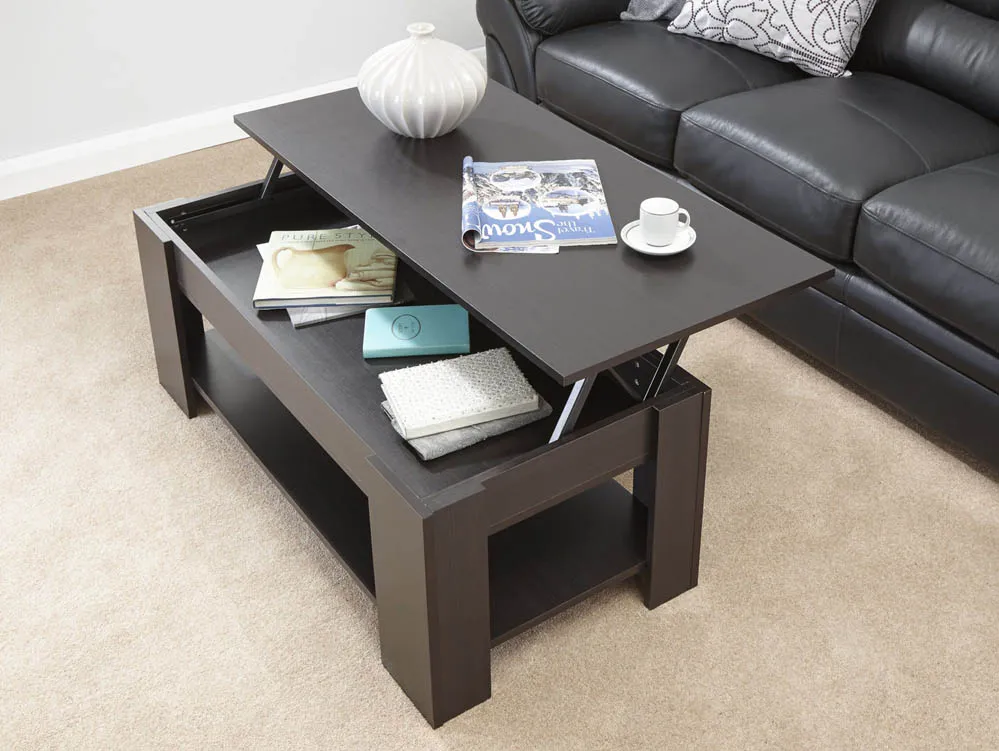 GFW GFW Arvika Espresso Lift Up Coffee Table