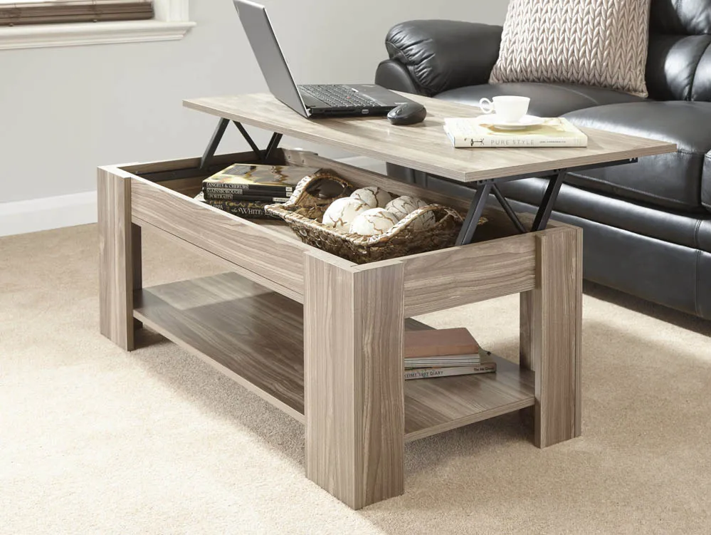 GFW GFW Arvika Walnut Lift Up Coffee Table