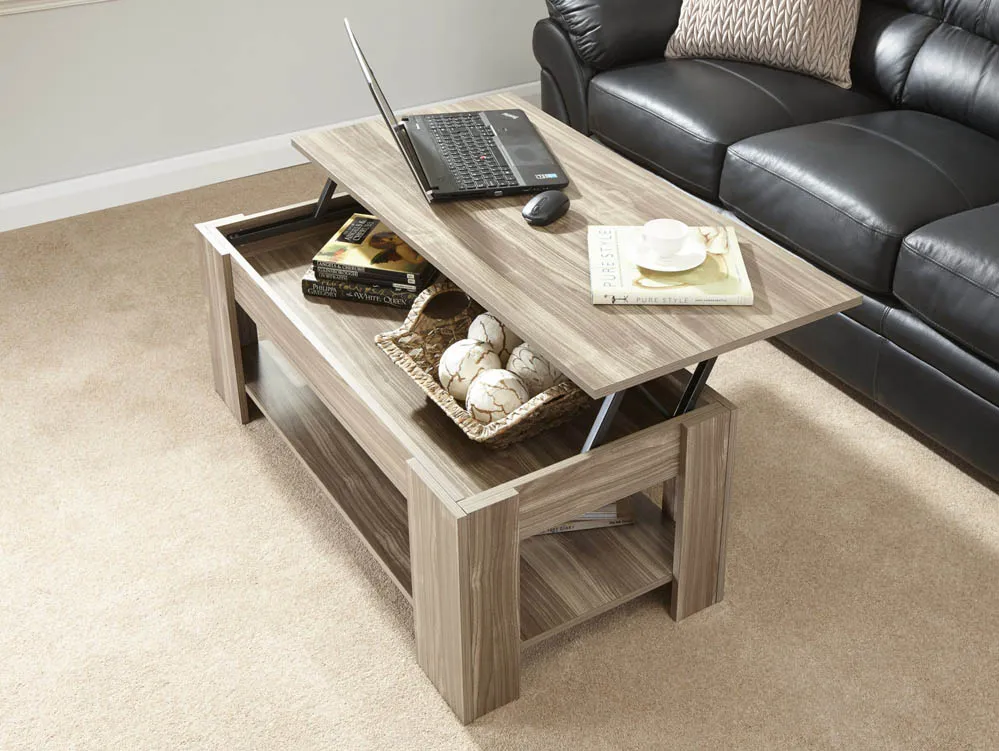 GFW GFW Arvika Walnut Lift Up Coffee Table