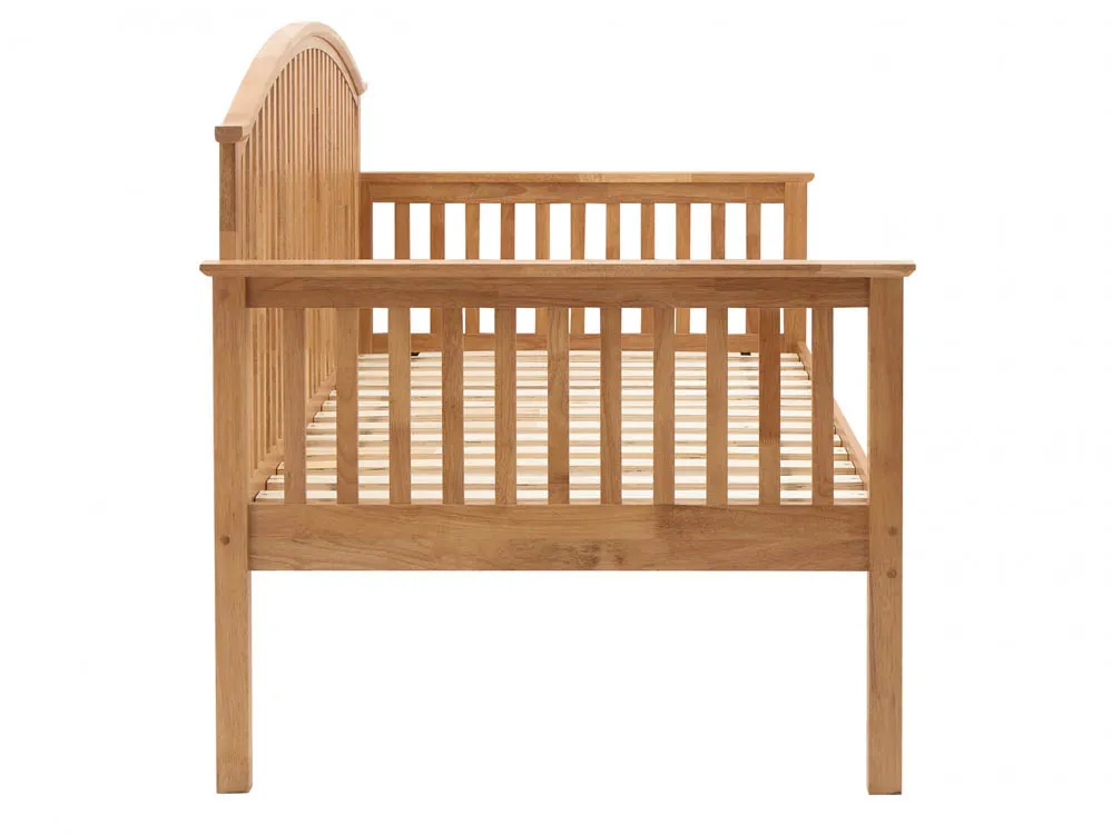 GFW GFW Madrid 3ft Single Oak Wooden Day Bed Frame