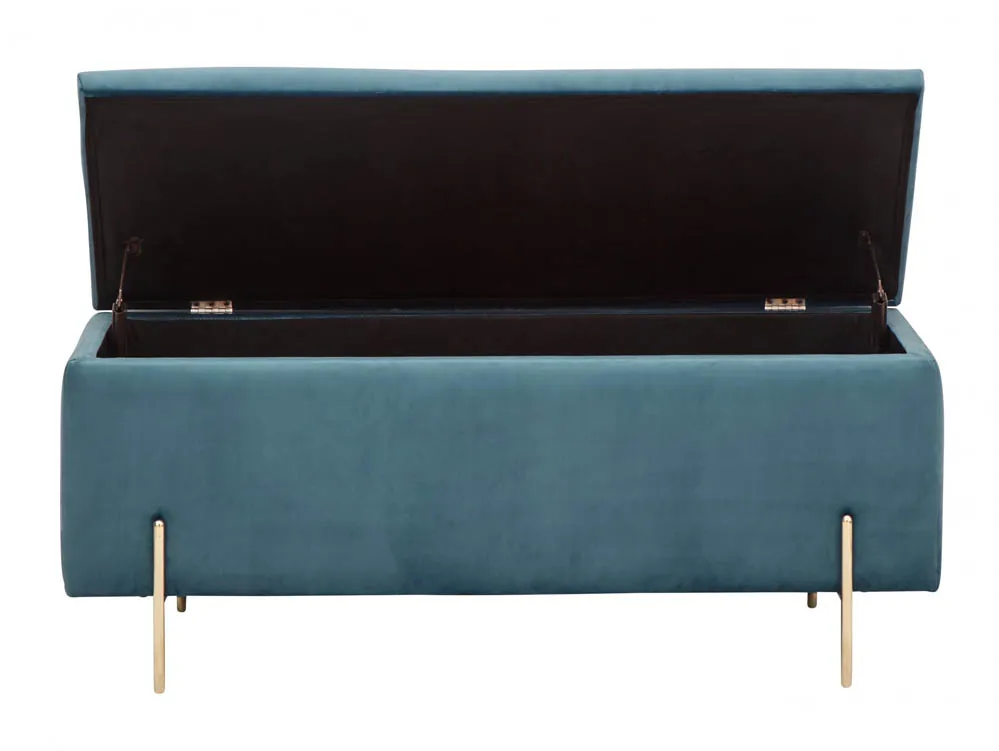 GFW GFW Mystica Teal Ottoman Storage Bench