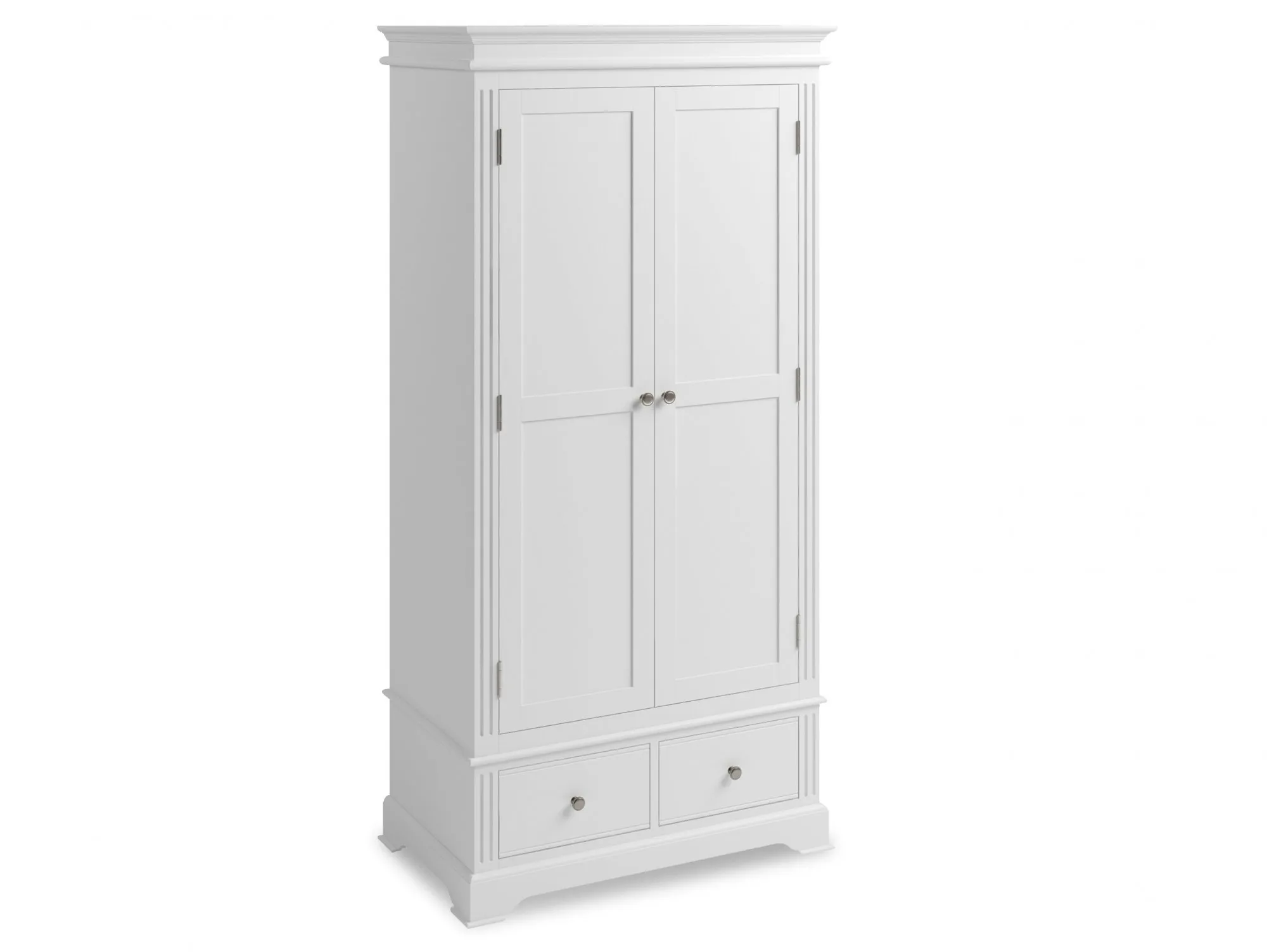 Kenmore Kenmore Catlyn White 2 Door 2 Drawer Double Wardrobe