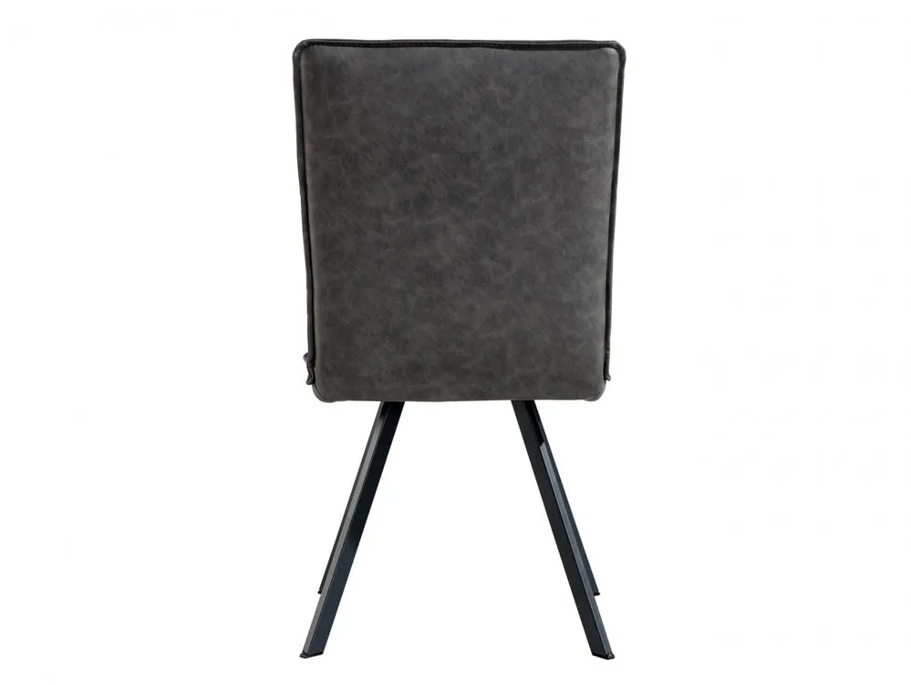 Kenmore Kenmore Faris Grey Faux Leather Dining Chair