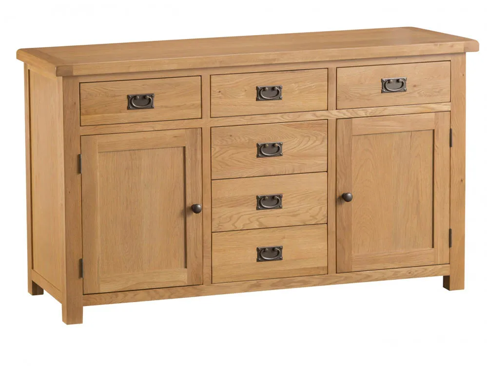 Kenmore Kenmore Waverley Oak 2 Door 6 Drawer Large Sideboard (Assembled)