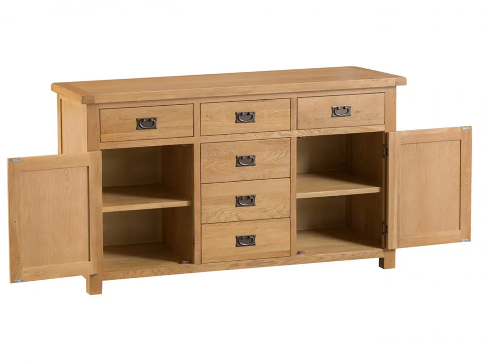 Kenmore Kenmore Waverley Oak 2 Door 6 Drawer Large Sideboard (Assembled)