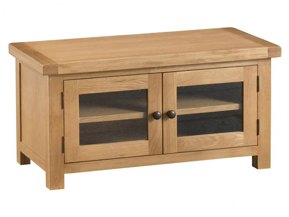 Kenmore Kenmore Waverley Oak and Glass 2 Door TV Cabinet (Assembled)