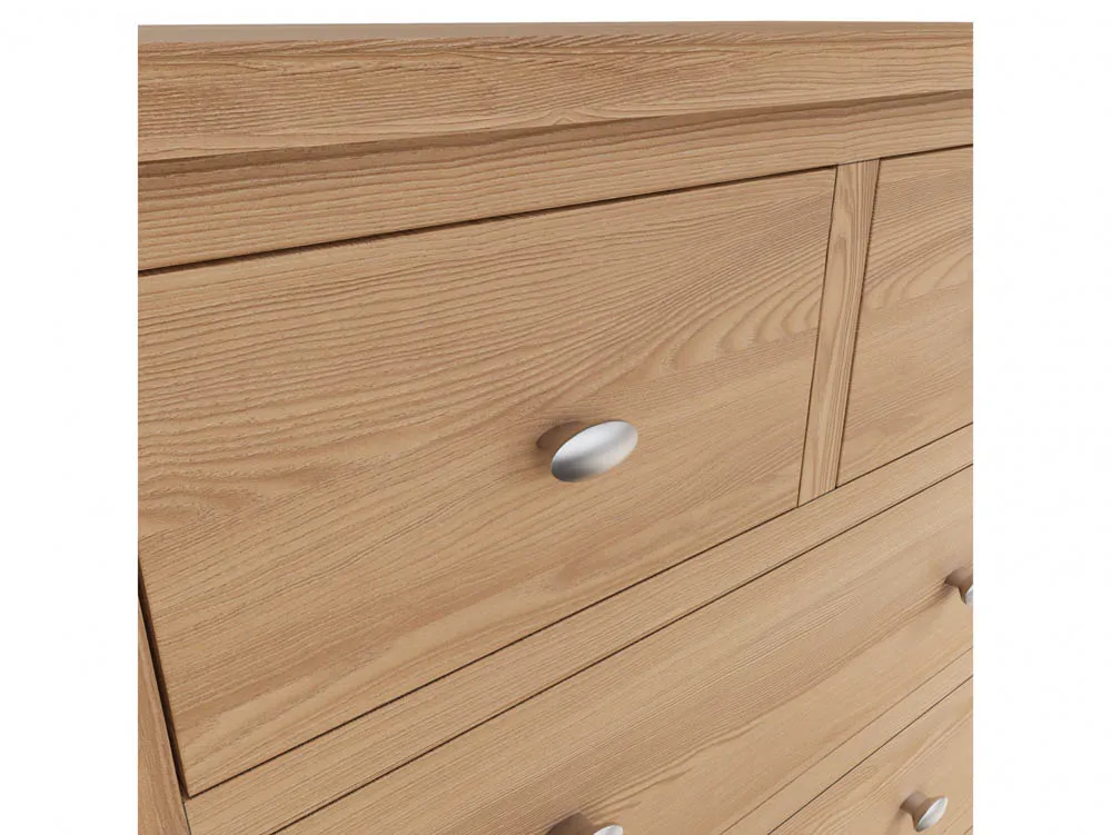 Kenmore Kenmore Dakota Oak 3+2 Drawer Chest of Drawers (Assembled)