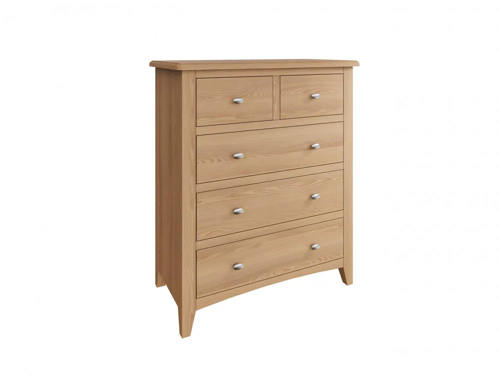 Kenmore Kenmore Dakota Oak 3+2 Drawer Chest of Drawers (Assembled)