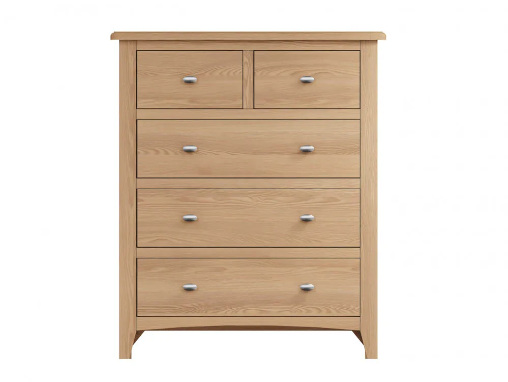 Kenmore Kenmore Dakota Oak 3+2 Drawer Chest of Drawers (Assembled)