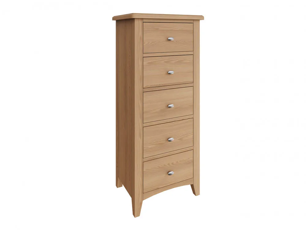 Kenmore Kenmore Dakota Oak 5 Drawer Tall Narrow Chest of Drawers (Assembled)